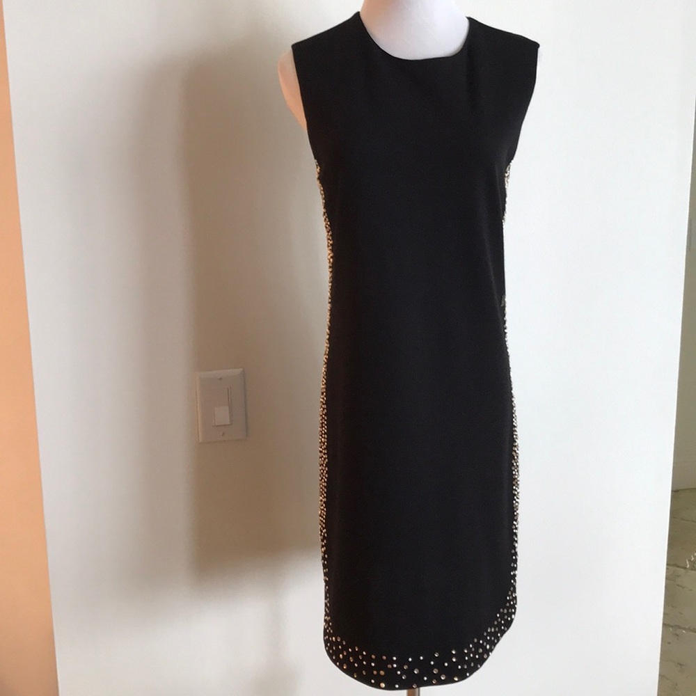 Galliano Black dress size 44 crystals women’s